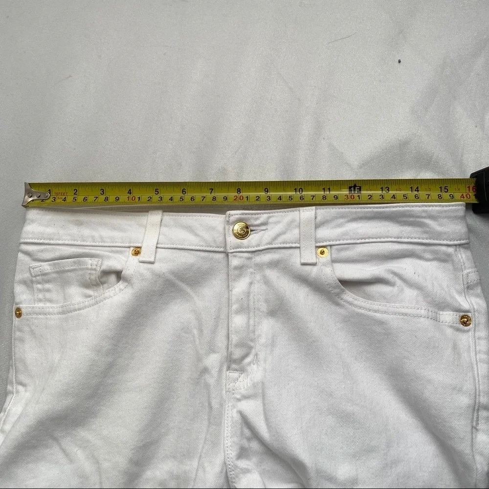 Michael Kors white stretch skinny jeans size 6